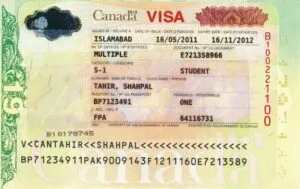 نمونه ویزا مولتی کانادا