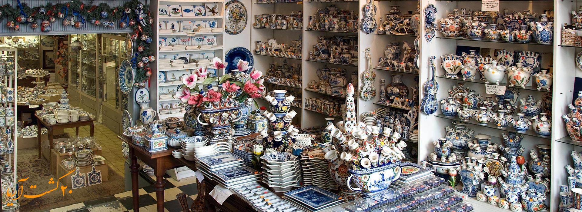 ظروف سفالی دلفت هلندی