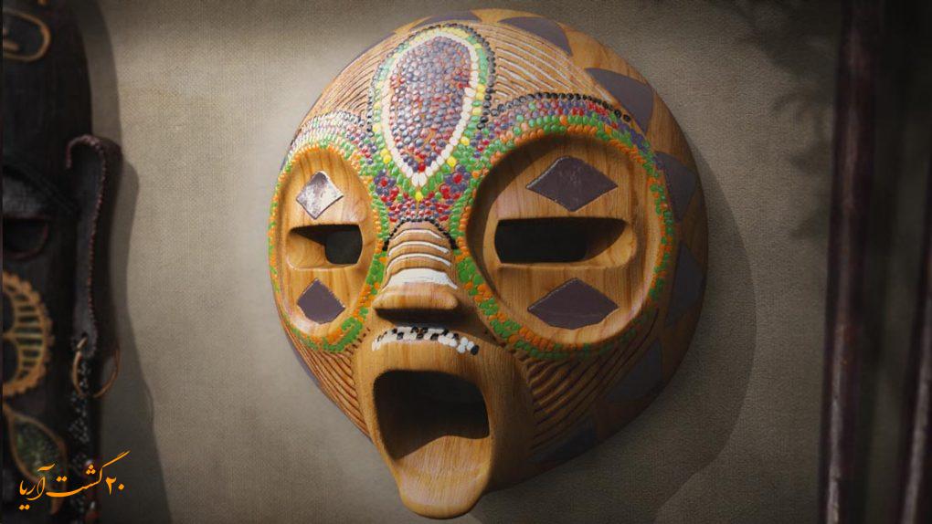 ماسک چوبی مایا مکزیکی