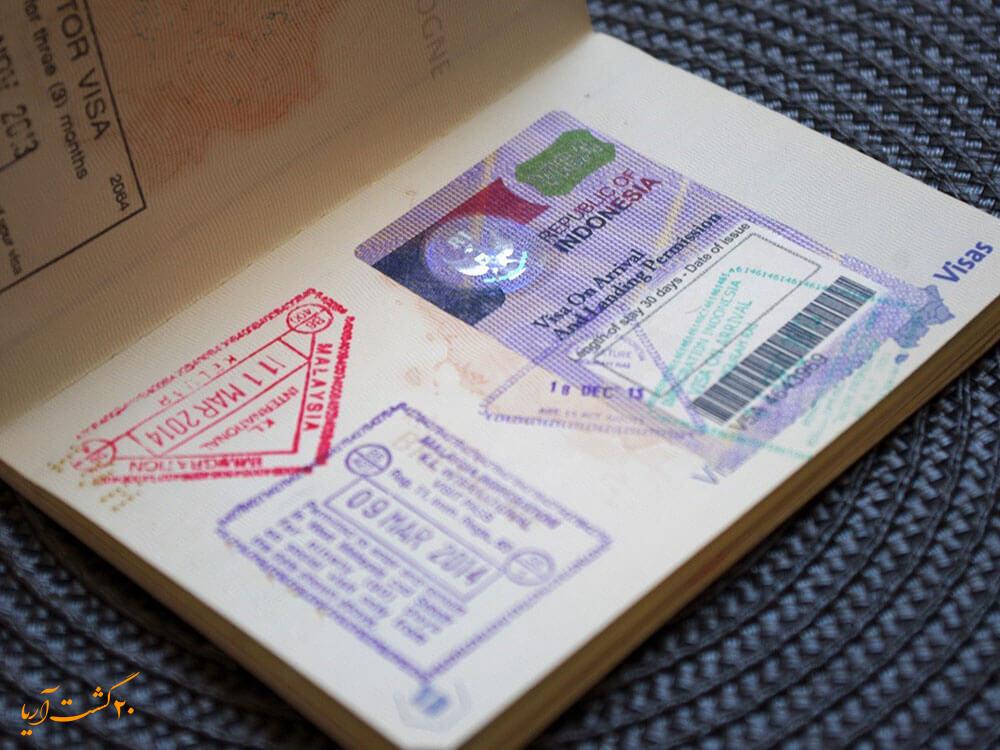 لیبل ویزا اندونزی